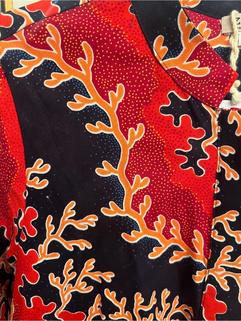 Zuni Red & Black Printed Midi Shirt Dress - Picture 2 of 6
